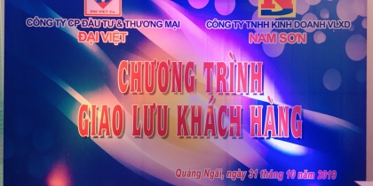 Nhà phân phối xi măng Đại Việt tổ chức đêm giao lưu khách hàng.